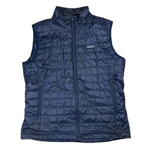 Patagonia Navy Nano Puff Vest Men's Large